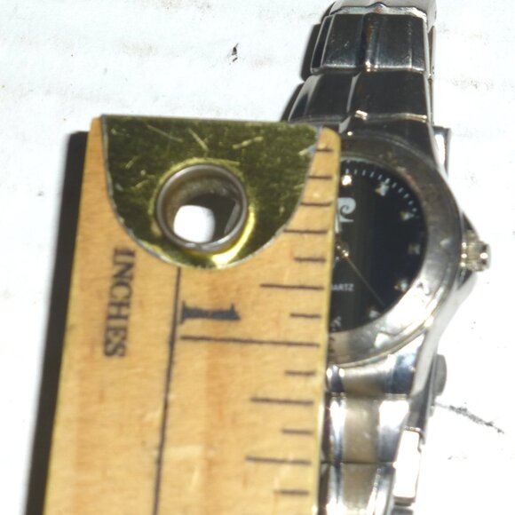 Pierre Cardin VPC4347WB Women's Analog Quartz Silver Tone Wristwatch UNTESTED - Picture 8 of 14